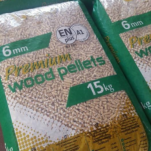 Wood Pellets for sale with discount at europe pellets. A1, A2, DIN